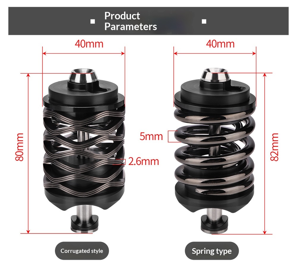 iKUOS-(Pline) Titanium Axle Rear Shock Absorber for Brompton T Line P Line C Line 12 Speed JAVA Neo Folding Bike