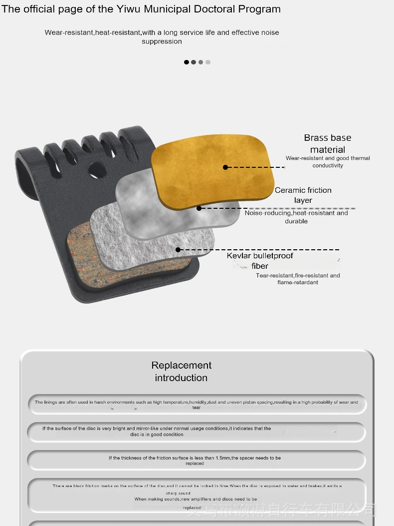 LTWOO Disc Brake Pads Semi-Metallic for R5 R7 R9 RX Road Bike Hydraulic Calipers - High Performance Brake Shoes with Spring & Pin