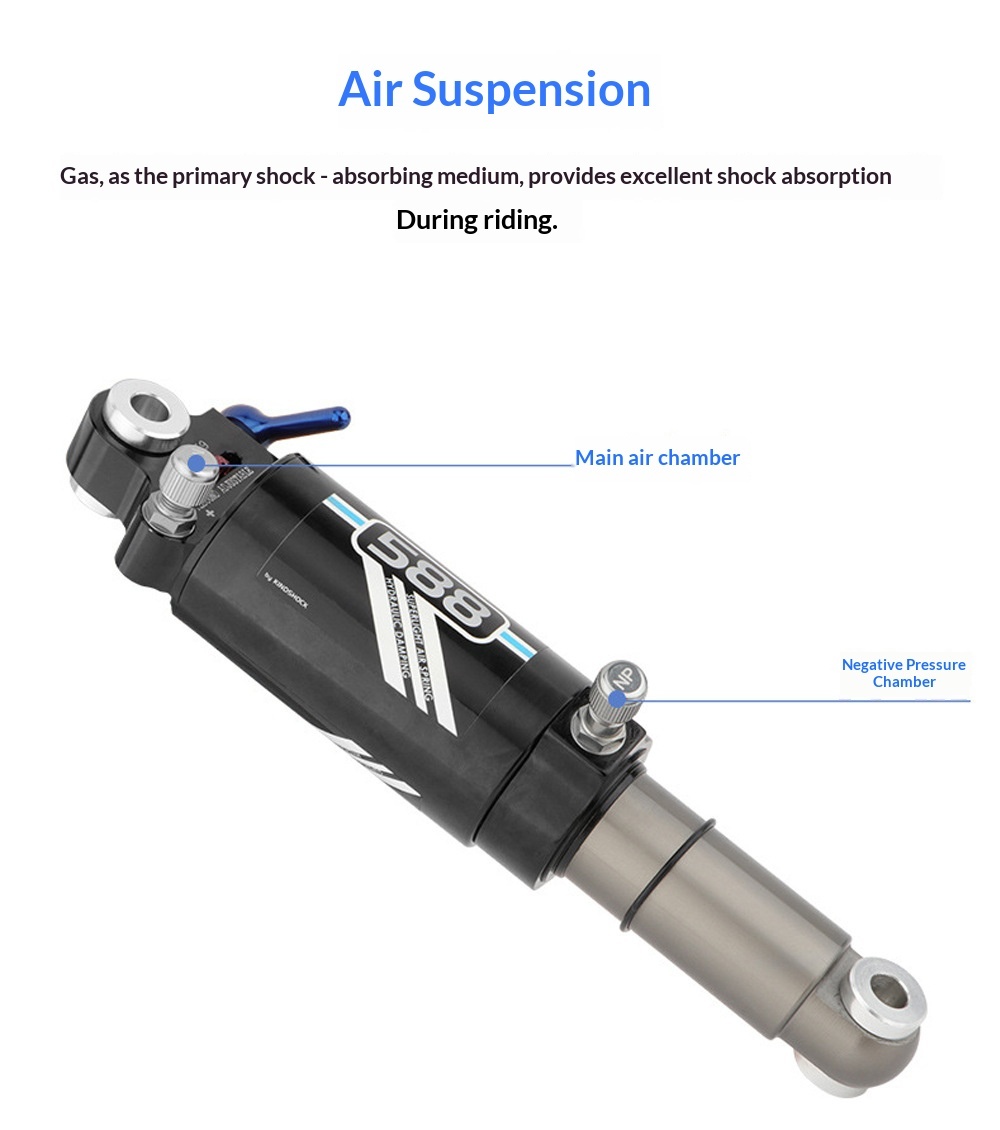 EXA Form Air Rear Shock Absorber EXA-AIR-SHOCK 588RL 582RL 562R 165/190mm for MTB Folding Bike