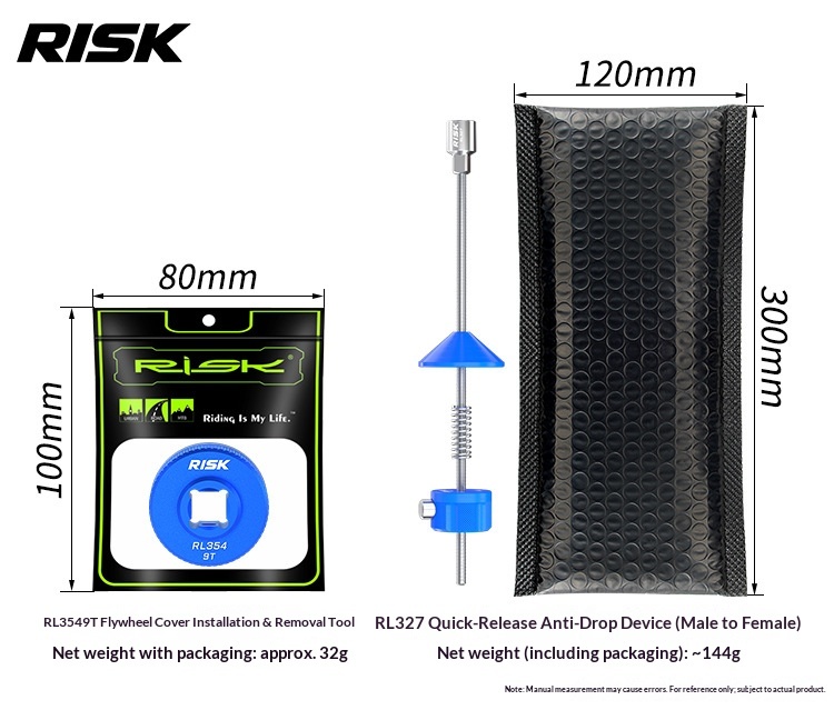 RISK RL354 RL327 9T Cassette Lockring Tool & Anti-Drop Holder for Shimano XTR/XT 12-Speed