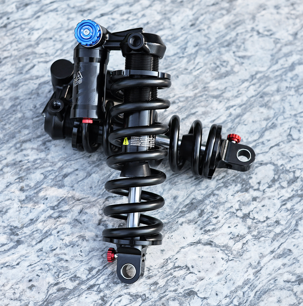 MEROCA-RCT-3 Trunnion Coil Rear Shock Absorber 550LBS 185/205mm with Damping Adjustment for MTB Soft Tail Bike rear