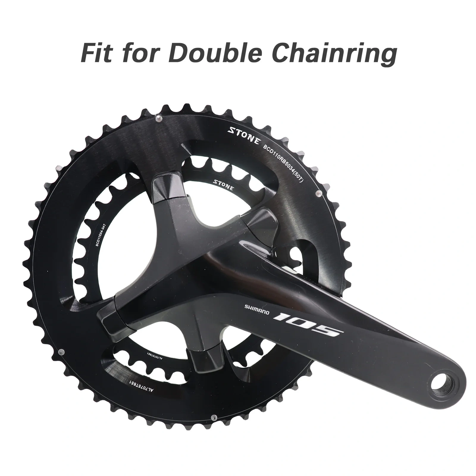 Snail Chainring Decoration Cap for Shimano 105 R7000 R8000 R9100 Cap Cover 4 Bolts for Road Bike Decor Cap Crank Cover Screws