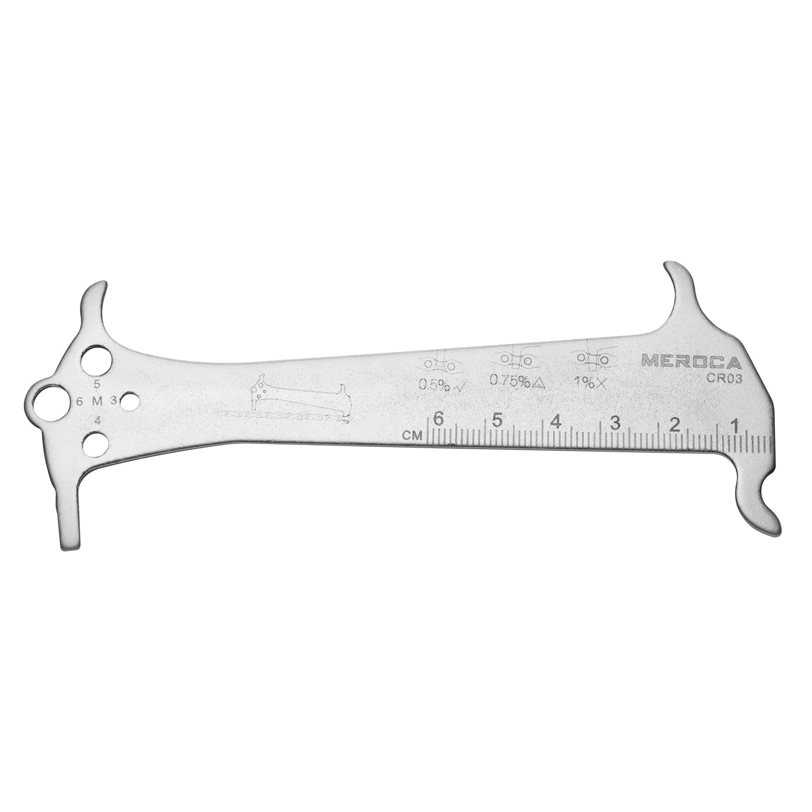 MEROCA 3-in-1 Chain Measuring Tool for Mountain and Road Bikes  Wear Measurement Gauge and Caliper