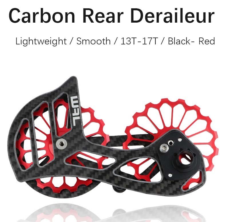Road Bike Rear Derailleur Carbon Fiber Ceramic Bearing 17T Pulley Guide Wheel R5800 R6800 R7000 R8000 R9100 R9000 4700 5800 105
