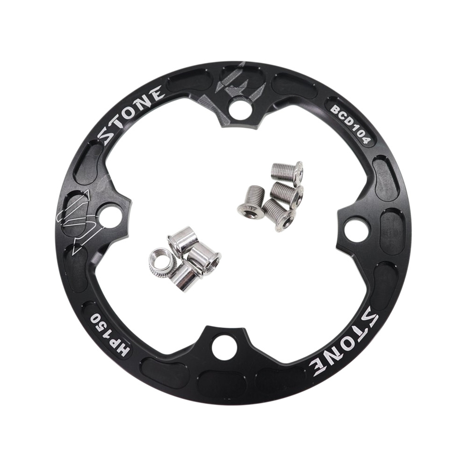 Stone 104BCD Chainring Guard Bash Protector MTB Bike Crank XC/AM/FR/DH 150 160mm for 30T 32T 34T 36T Chainring Cover