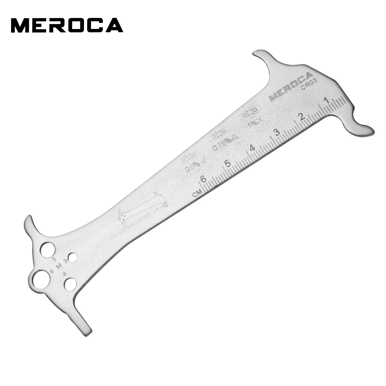 MEROCA 3-in-1 Chain Measuring Tool for Mountain and Road Bikes  Wear Measurement Gauge and Caliper