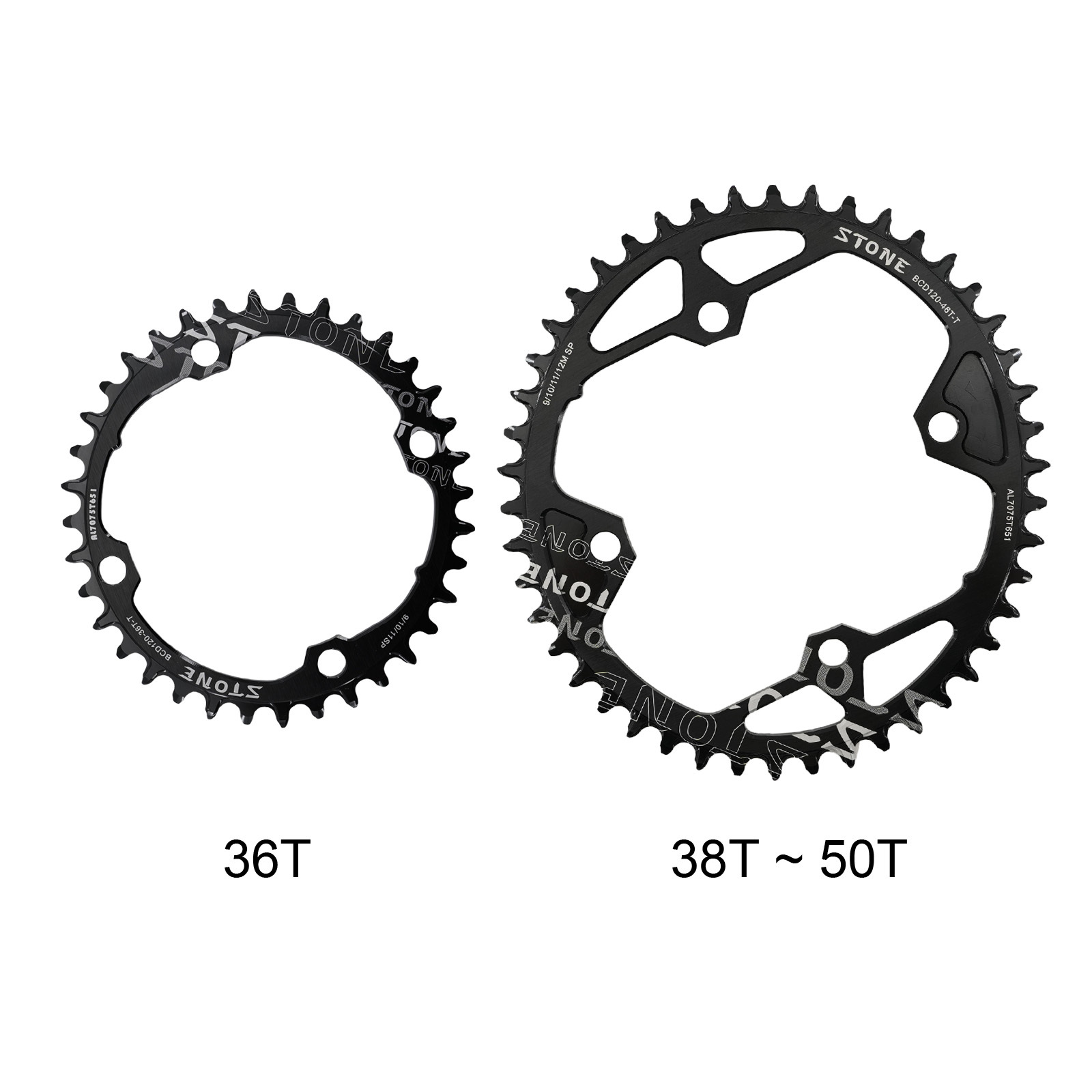 Stone Bike Oval Chainring 120BCD 36t 38T 40T 42T 44 46T 48 50T Road MTB Bike Chainwheel Tooth Plate for Sram XX X9 120 bcd