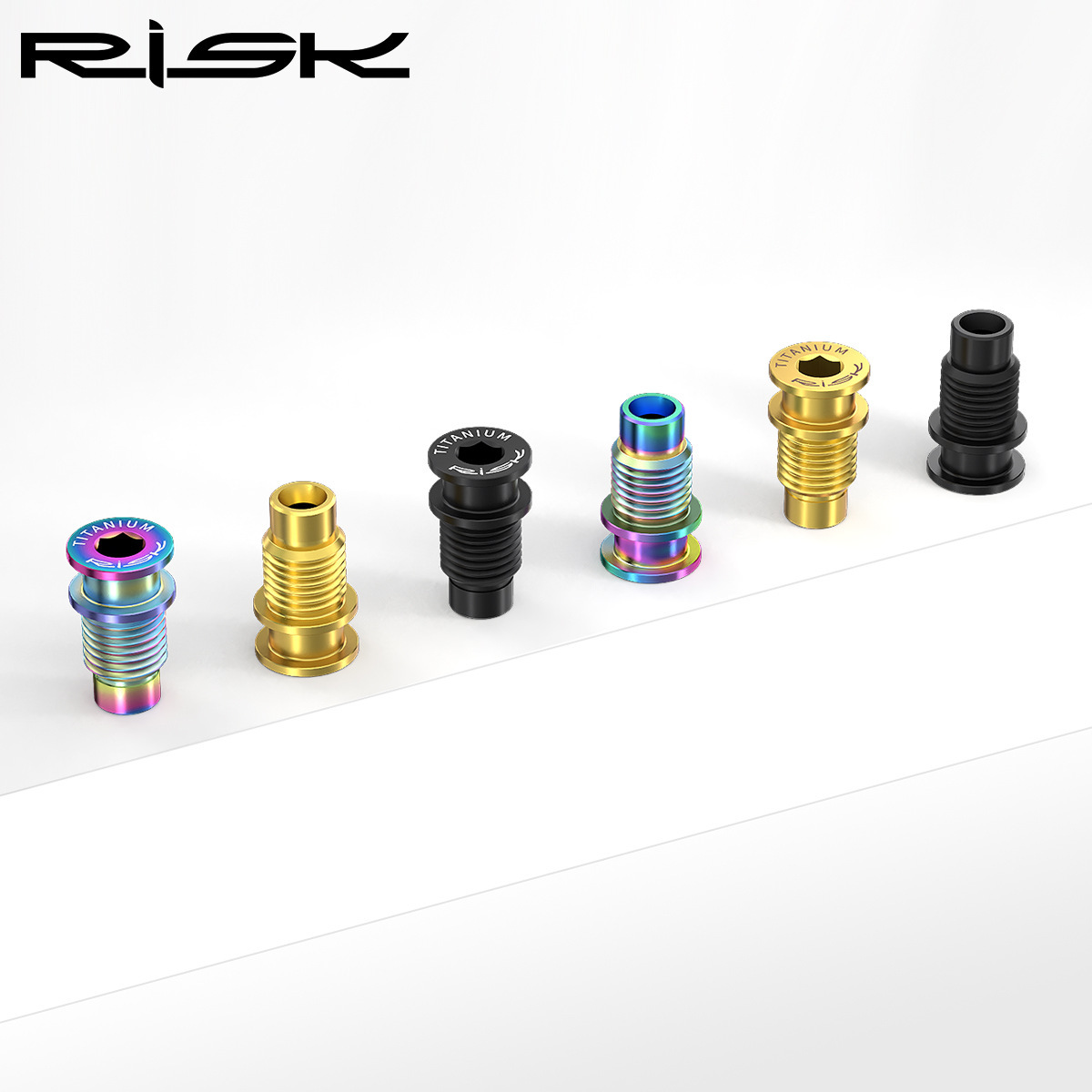 RISK Titanium Alloy Road R8000 Rear Derailleur Hanger Screw Kit Bicycle Derailleur Shaft Fixing (UT Compatible)