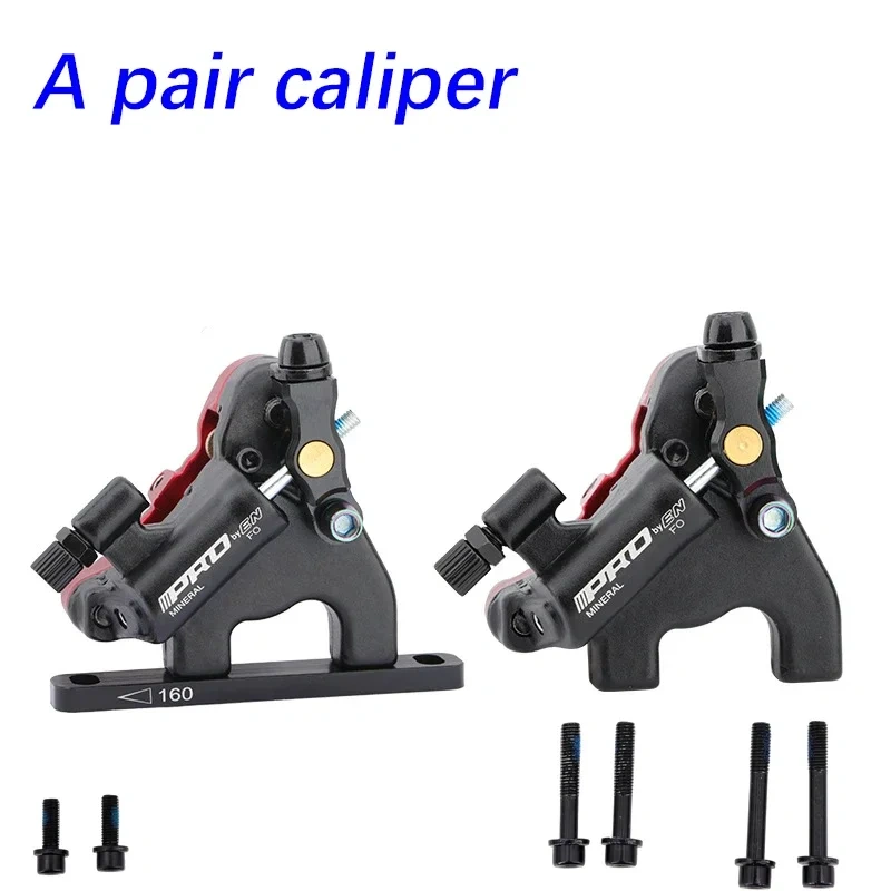 IIIPRO Road Bike Brake Caliper XTR Large Cylinder Oil Hydraulic Disc Brake Cable Pulling Brake Alu Uni Body 2 Pistons 160mm FO