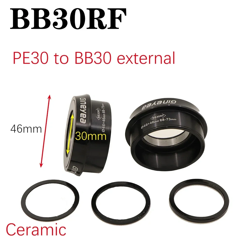 Gineyea Ceramic bearing Bottom bracket bike BB30 PF30 BB86 B79 BB386 for Shimano for SRAM GXP press fit in 24mm 22 19mm
