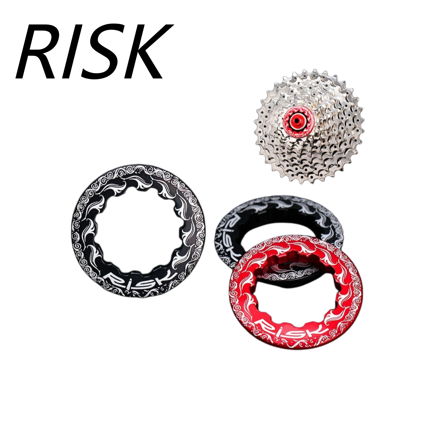 RISK RA127 Aluminum 11T Cassette Lockring – CNC Machined Freewheel Lock Cap