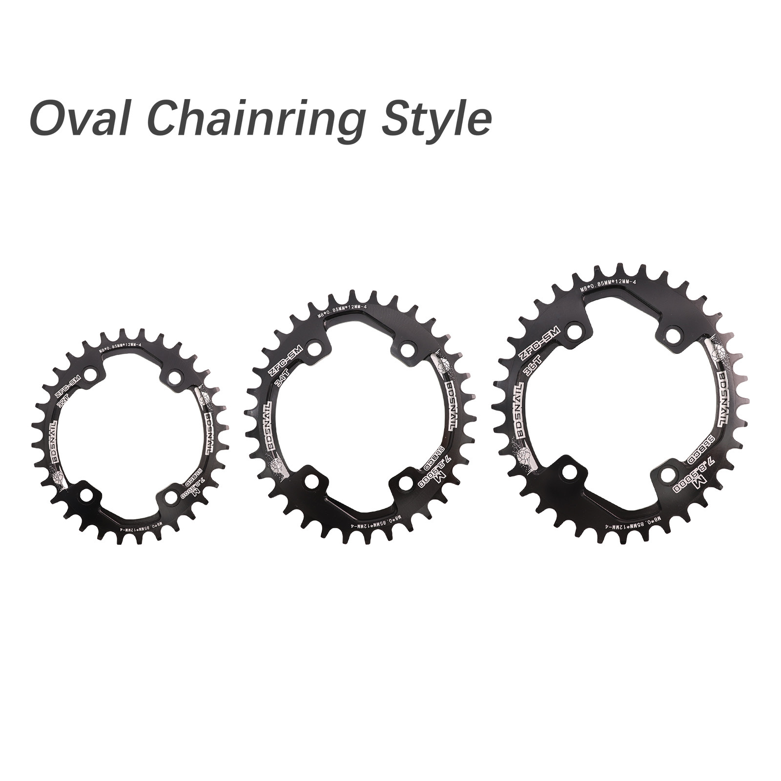 Snail Chainring 96bcd Oval for Shimano M7000 M8000 M9000 M5100 30 32T 34T 36T 38T 96 BCD Narrow Wide  asymmetric MTB Bike ChainWheel Tooth Plate