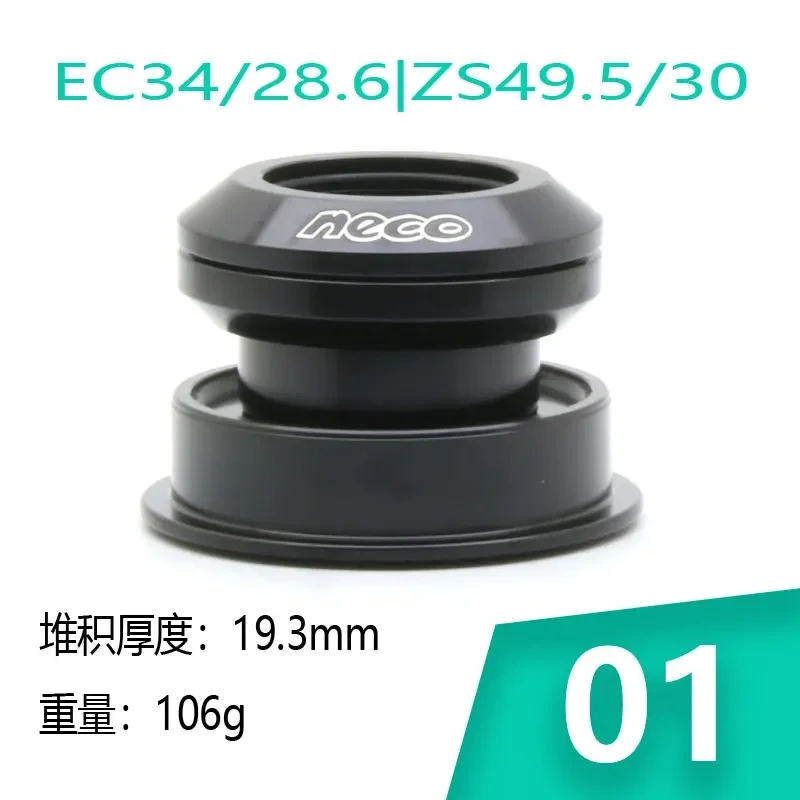 NECO Bearing Headset 49 50 49.5 49.7 MM 1.5 for Tapered Straight Fork Downhill Mtb TR AM FR DJ DH Headsets Road Bike  Bicycle