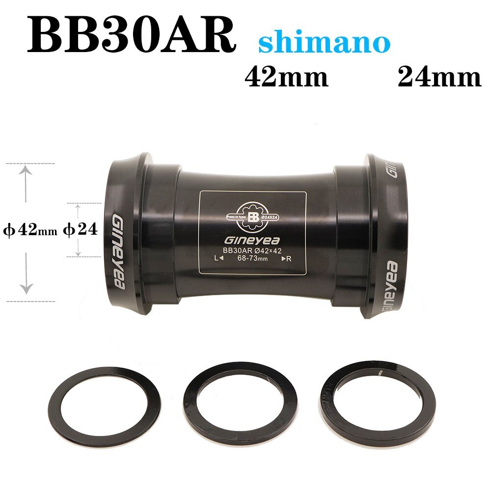 Gineyea Ceramic bearing Bottom bracket bike BB30 PF30 BB86 B79 BB386 for shimano for sram gxp press fit in 24mm 22 19 mm 42 46