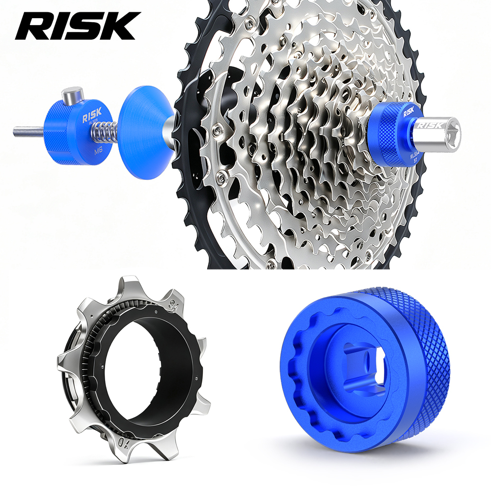 RISK RL354 9T Cassette Lockring Tool for Shimano XTR M9200 / XT M8200, RL327 Holder Option