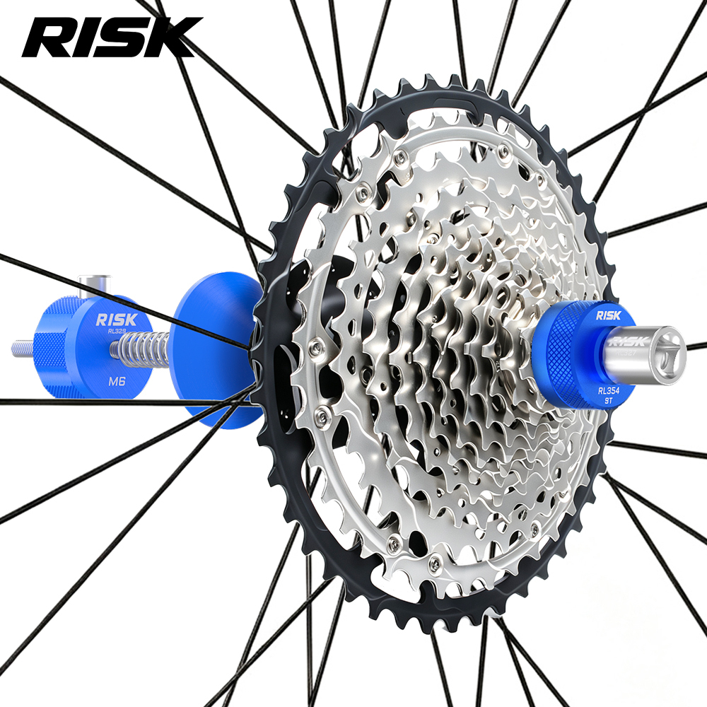 RISK RL354 9T Cassette Lockring Tool for Shimano XTR M9200 / XT M8200, RL327 Holder Option