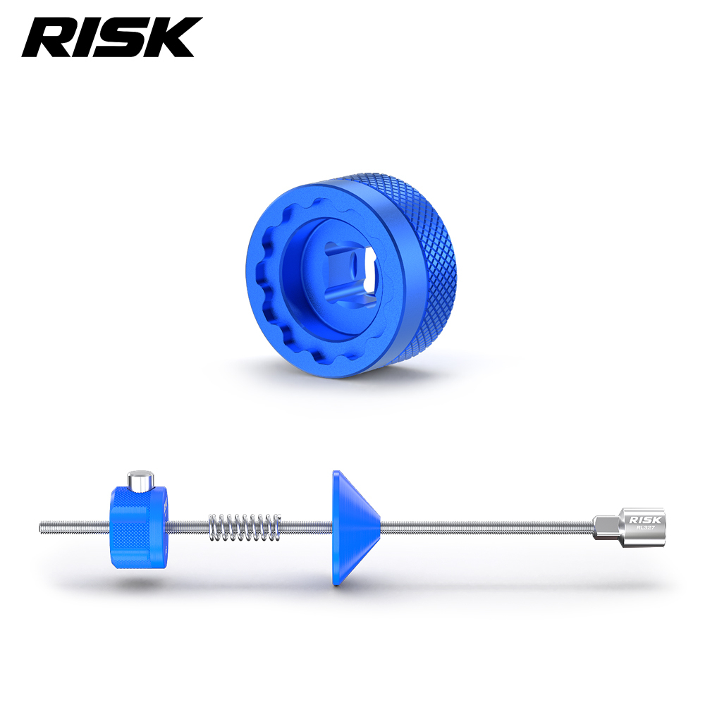 RISK RL354 9T Cassette Lockring Tool for Shimano XTR M9200 / XT M8200, RL327 Holder Option