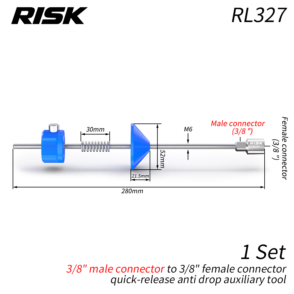 RISK RL354 9T Cassette Lockring Tool for Shimano XTR M9200 / XT M8200, RL327 Holder Option