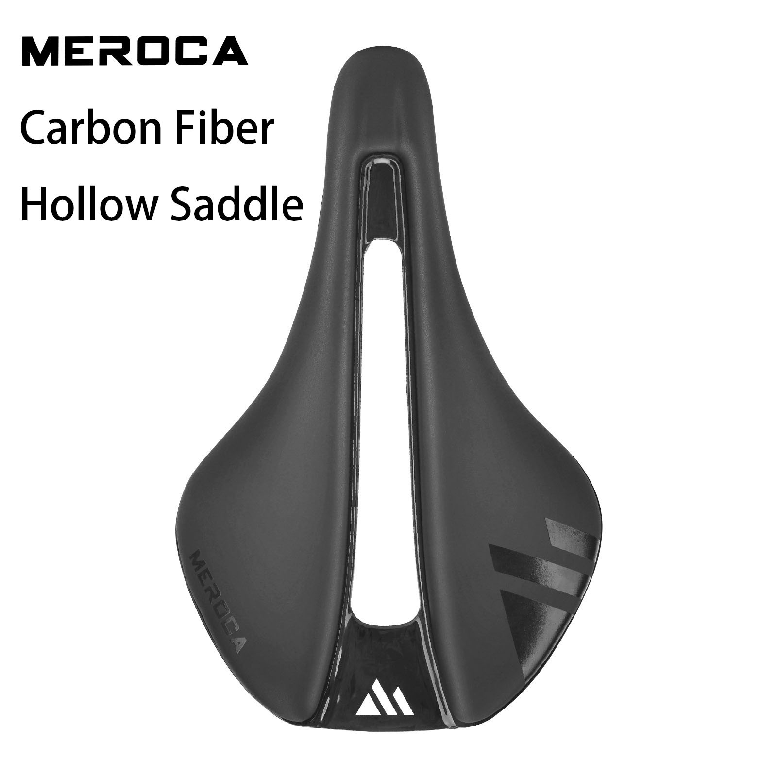 MEROCA T55 EVA Carbon Fiber Hollow Saddle High-Density Foam Padding Soft Seat Cushion Comfortable and Breathable