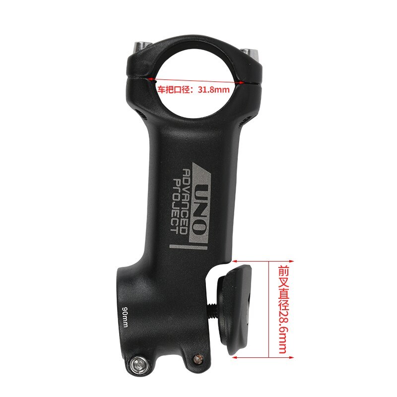 UNO Bike Stem 7 Degree Square Stem with Cover 3D Forged Fork 28.6x31.8mm 70/80/90/100/110/120mm Mountain MTB Bicycle Kalloy