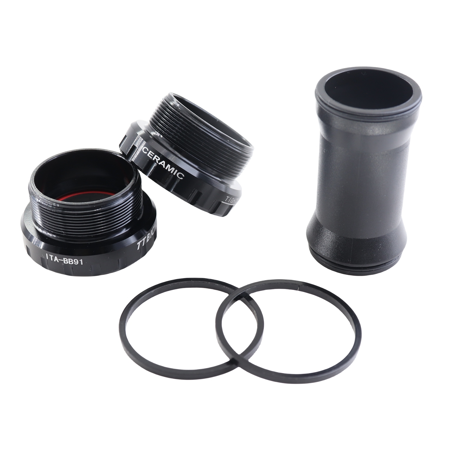 DJC ITA Ceramic Bottom Bracket Italian Thread for 24mm Shimano, 29mm SRAM DUB & 30mm Cranksets TTbicycle