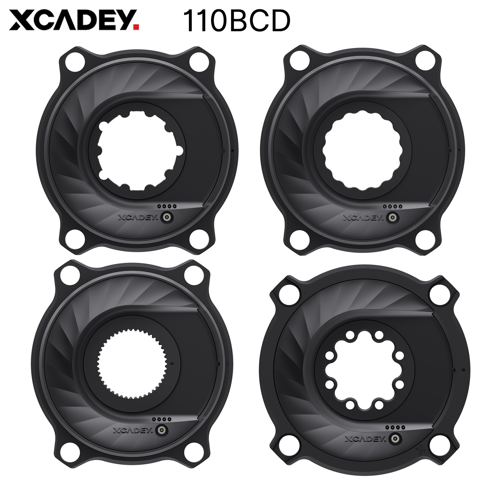XCADEY XPOWER-S Powermeter Power Meter GEN2  for SRAM 8-bolt to 110BCD 4-bolt for SRAM for QUARQ, FORCE AXS sram 3 bolts GXP easton interface rotor aldhu