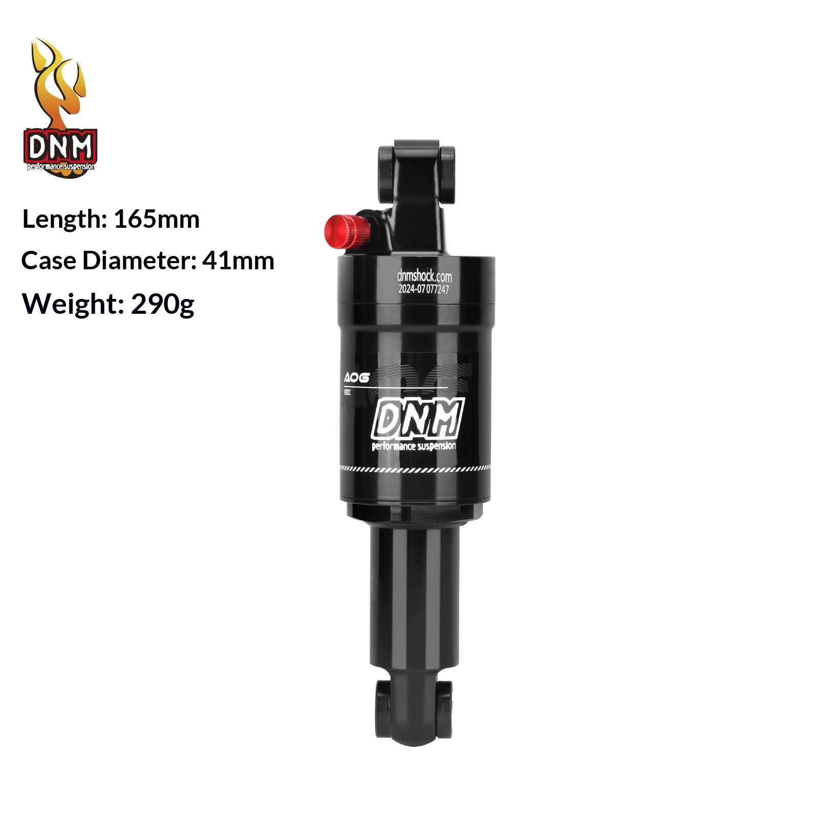 DNM AO-6 Air Rear Shock Absorber AO-6 Bicycle Suspension 100/125/150/165/190mm for Folding Bike Scooter MTB