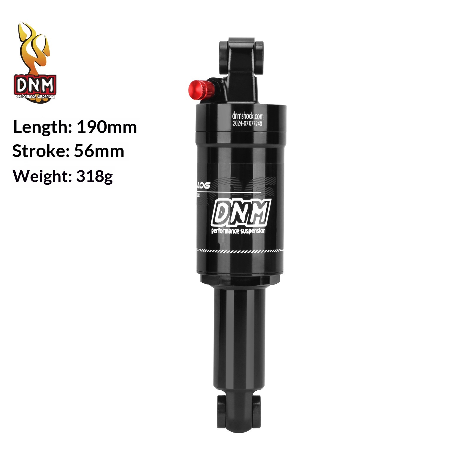 DNM AO-6 Air Rear Shock Absorber AO-6 Bicycle Suspension 100/125/150/165/190mm for Folding Bike Scooter MTB