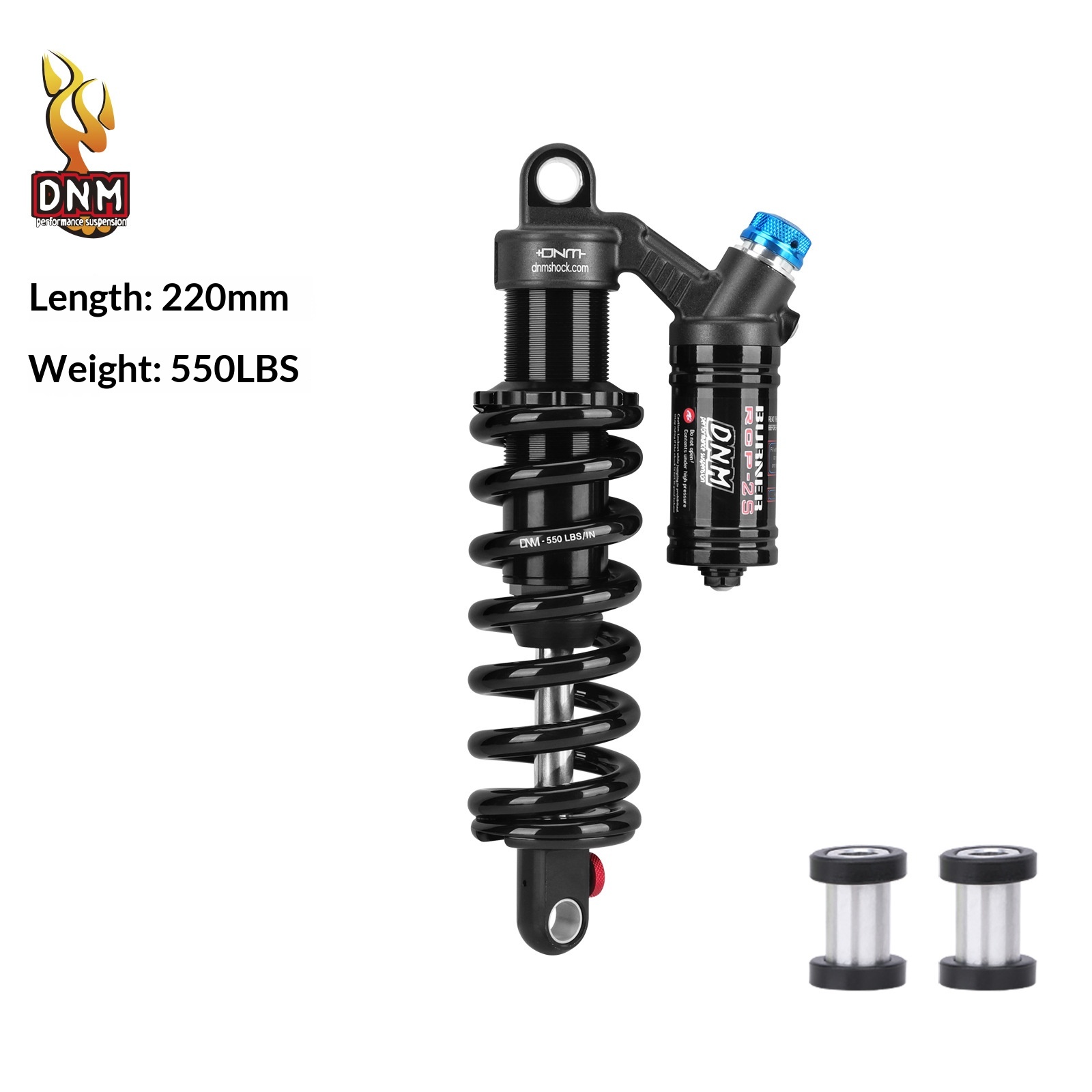 DNM RCP2S Coil Rear Shock Absorber RCP2S 190/200/210/220/230/240/265mm for MTB E-Bike Electric Motorcycle