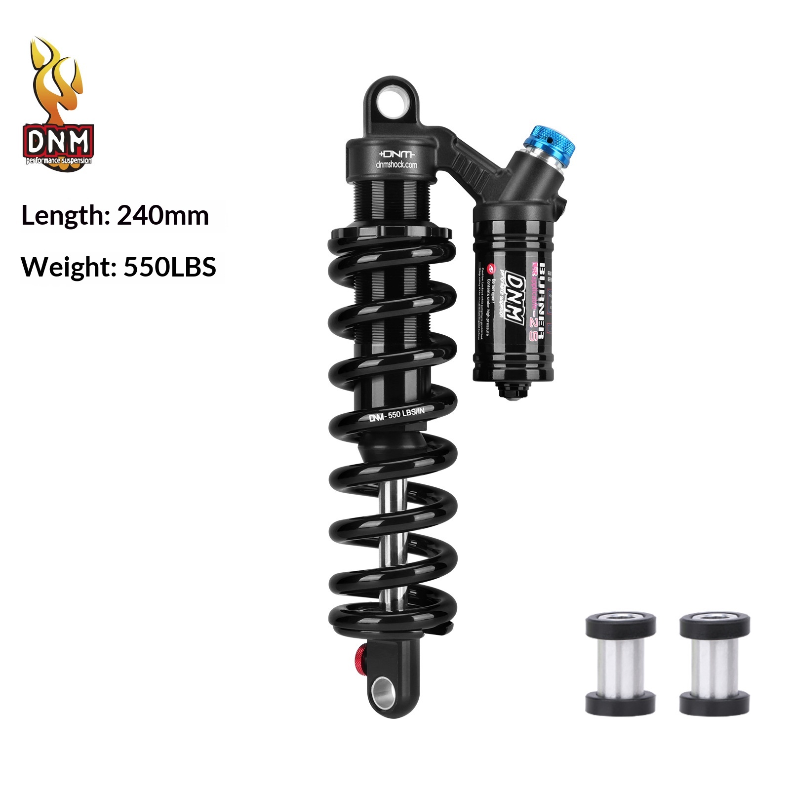 DNM RCP2S Coil Rear Shock Absorber RCP2S 190/200/210/220/230/240/265mm for MTB E-Bike Electric Motorcycle