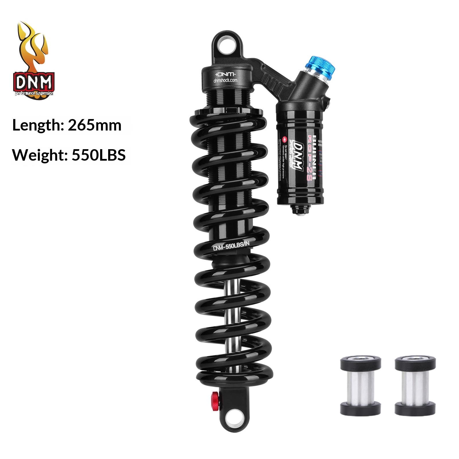DNM RCP2S Coil Rear Shock Absorber RCP2S 190/200/210/220/230/240/265mm for MTB E-Bike Electric Motorcycle