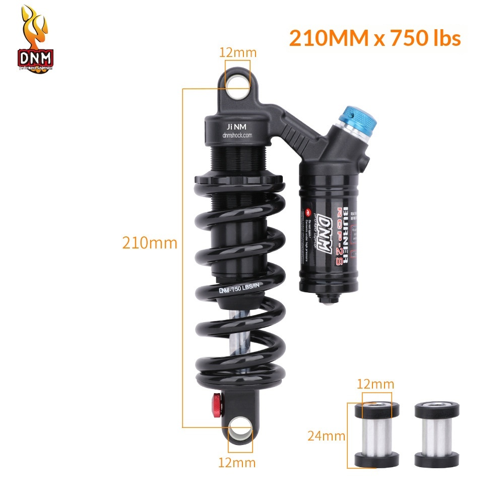 DNM RCP2S Coil Rear Shock Absorber RCP2S 190/200/210/220/230/240/265mm for MTB E-Bike Electric Motorcycle