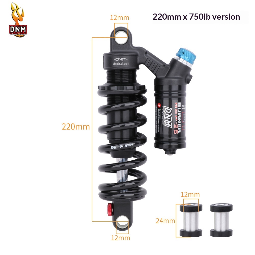 DNM RCP2S Coil Rear Shock Absorber RCP2S 190/200/210/220/230/240/265mm for MTB E-Bike Electric Motorcycle