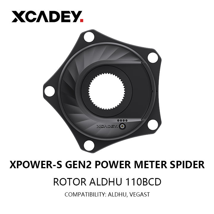 XCADEY XPOWER-S Powermeter Power Meter GEN2 for SRAM 8-bolt to 110BCD 5-bolt for SRAM for QUARQ, FORCE AXS, RED AXS, RED