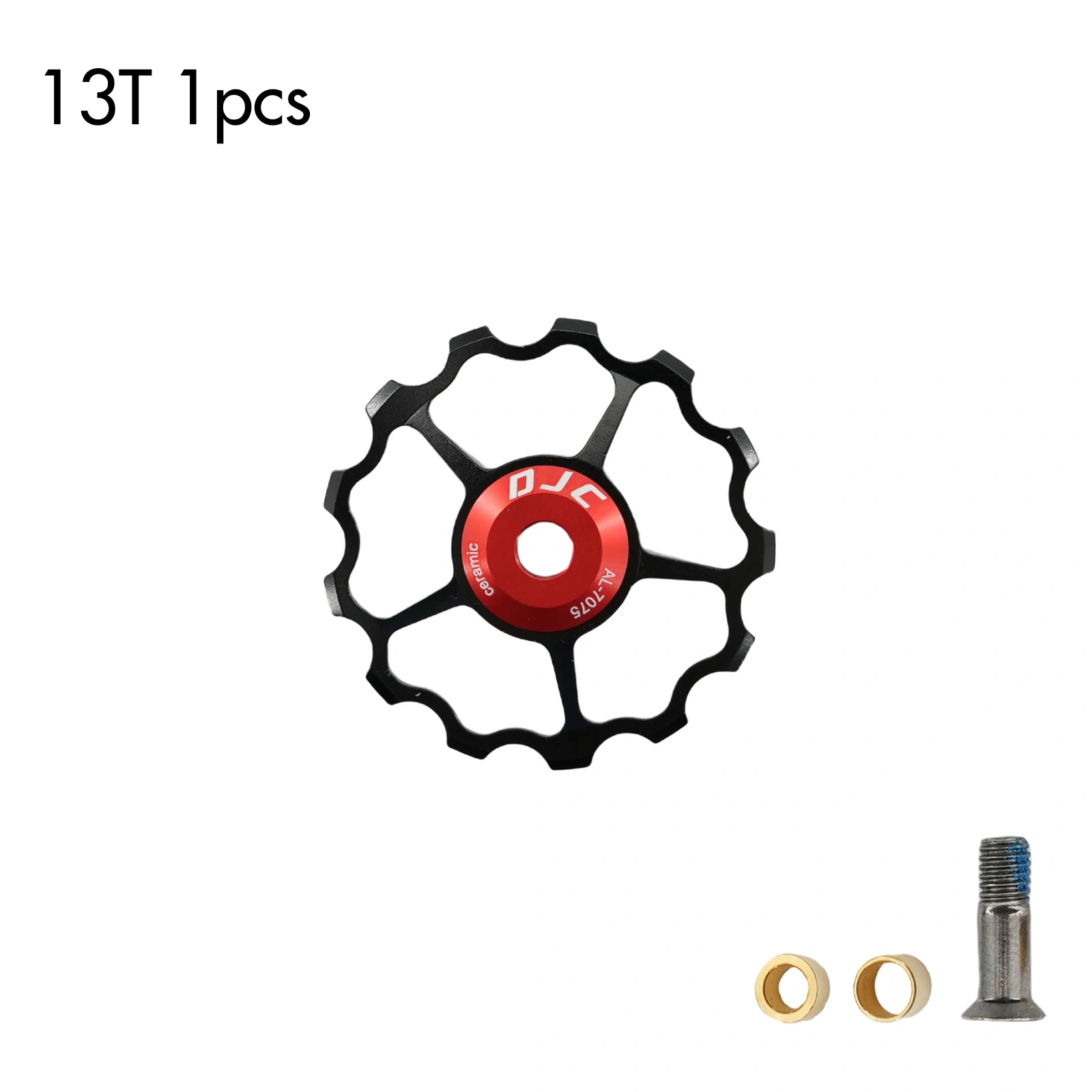 DJC Ceramic Bearing Pulley Wheel 10T 11T 12T 13T 14T Narrow Wide / Standard Tooth for Shimano 7 8 9 10 11 12 Speed MTB Road Bike