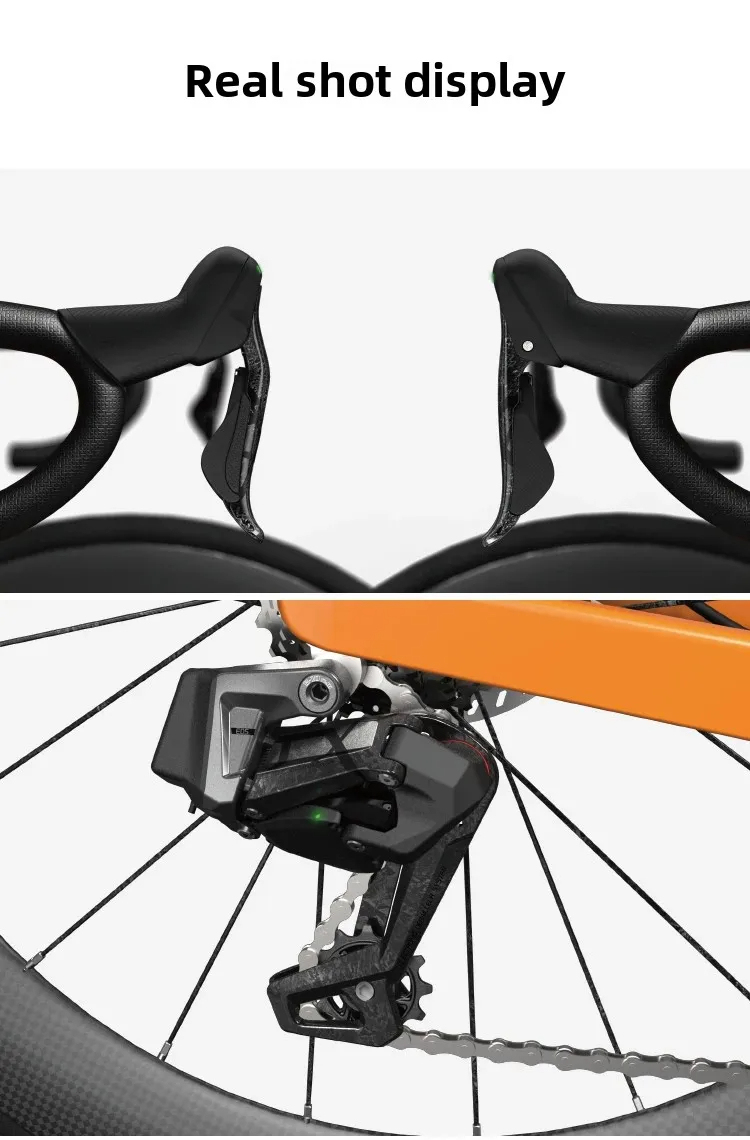 Wheeltop EDS Wireless Electronic Groupset for RIM brake 2x 7-13 Speed Carbon Fiber V Brake Drop Handlebar Road Bike sfhiter derailleur