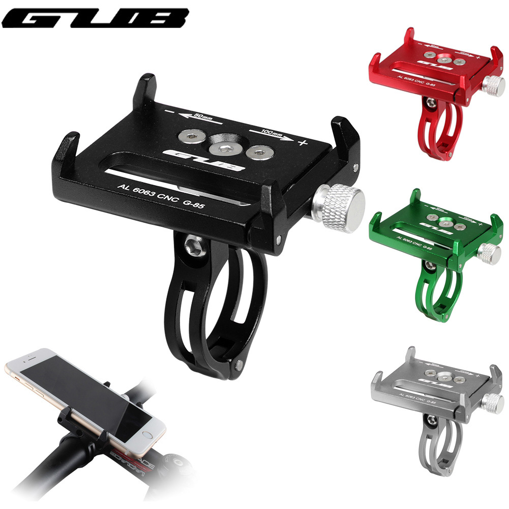 GUB G-85 Alloy Bicycle Phone Holder Motorcycle Handle Phone Mount Handlebar Extender Phone Holder For iPhone etc Device