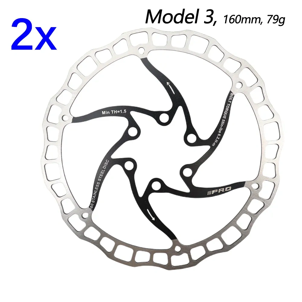 IIIPRO Bike disc brake oil slick balck red stainless steel MTB road bike 160 180 203 rainbow lightweight 6 bolts G3 rotor ipro