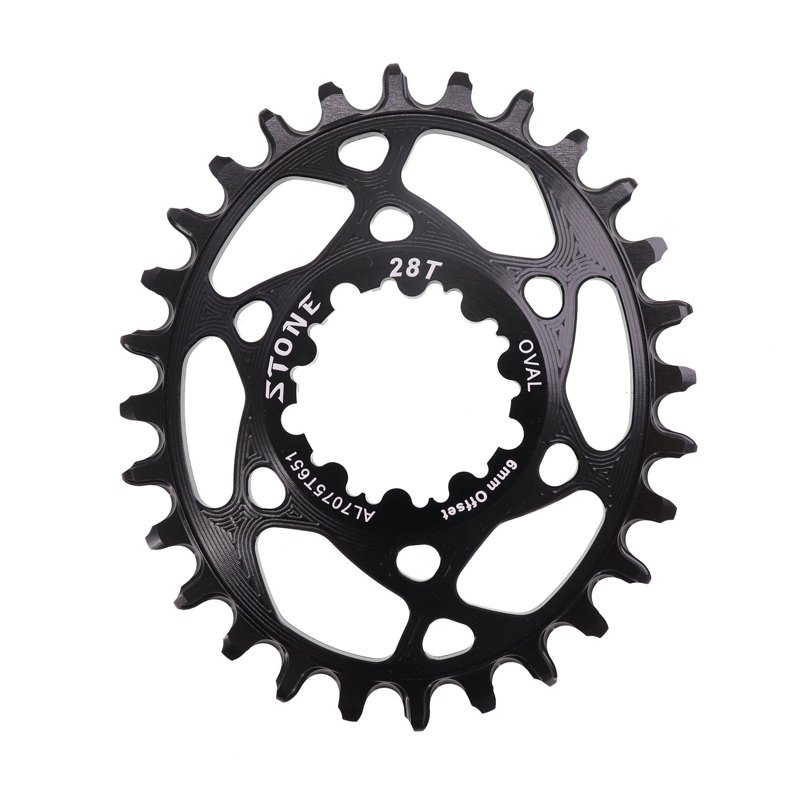 Stone Oval Chainring Direct Mount 6mm Offset for GXP XX1 Eagle X01 X1 X0 X9 for Sram 28T 30T 32T 34T 36 38 MTB Road Bike 6 mm