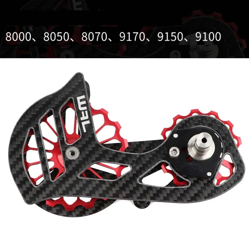Road Bike Rear Derailleur Carbon Fiber Ceramic Bearing 17T Pulley Guide Wheel R5800 R6800 R7000 R8000 R9100 R9000 4700 5800 105