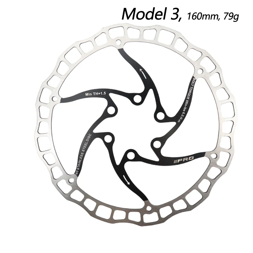 IIIPRO Bike disc brake oil slick balck red stainless steel MTB road bike 160 180 203 rainbow lightweight 6 bolts G3 rotor ipro