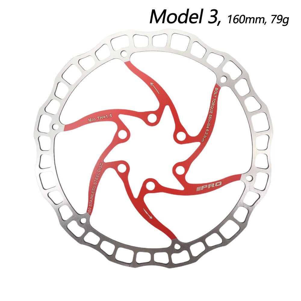 IIIPRO Bike disc brake oil slick balck red stainless steel MTB road bike 160 180 203 rainbow lightweight 6 bolts G3 rotor ipro