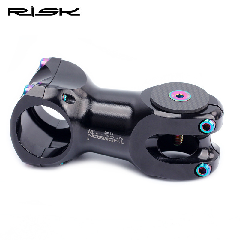RISK Carbon Fiber Headset Cap for Mountain and Road Bikes Stem Cap for OD2 Forks Titanium Alloy Screws