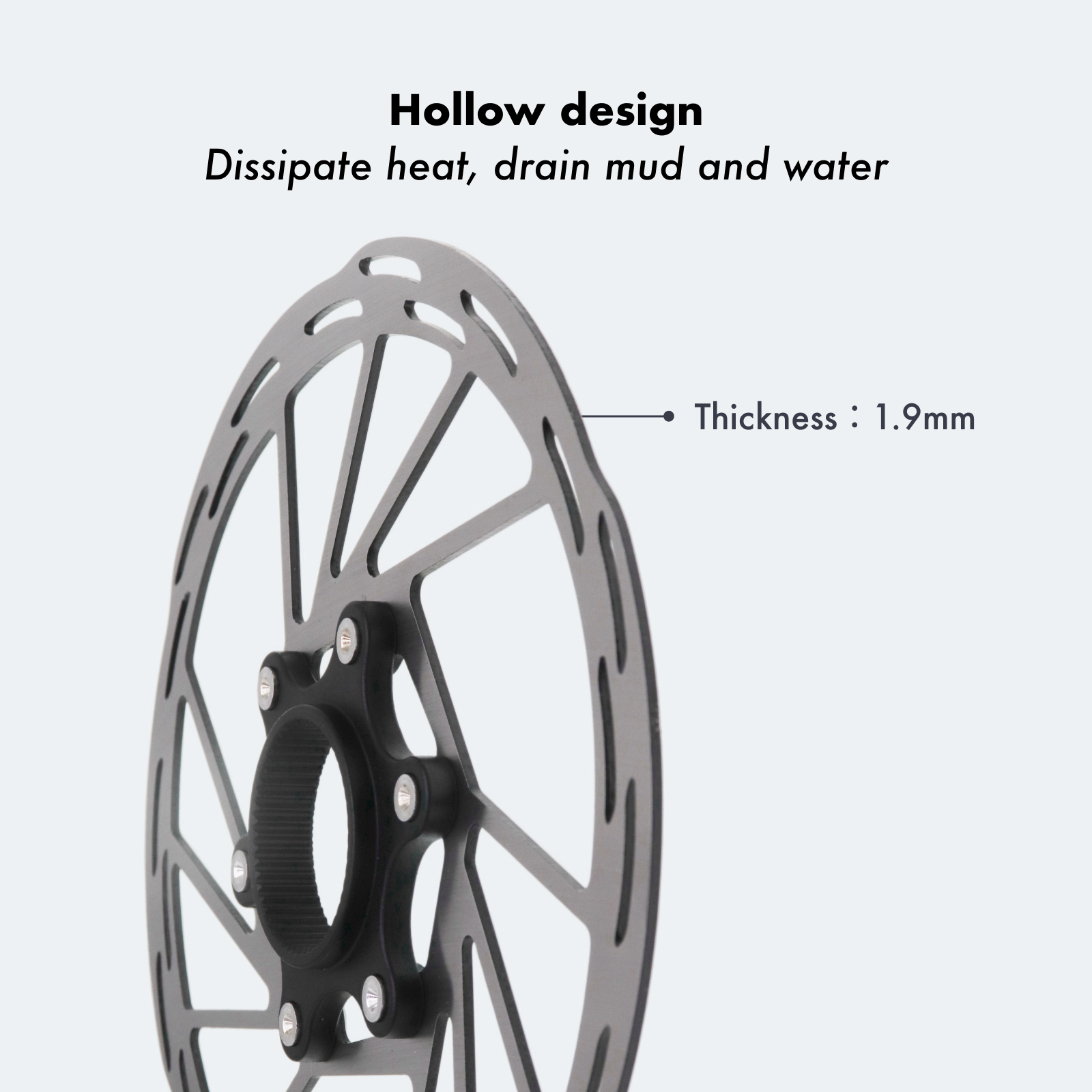 IIIPRO Bike Center Lock Disc Brake Rotor 140 160 180mm 203mm MTB Road Mountain Cooling Brake Disc And Lock Ring centerlock