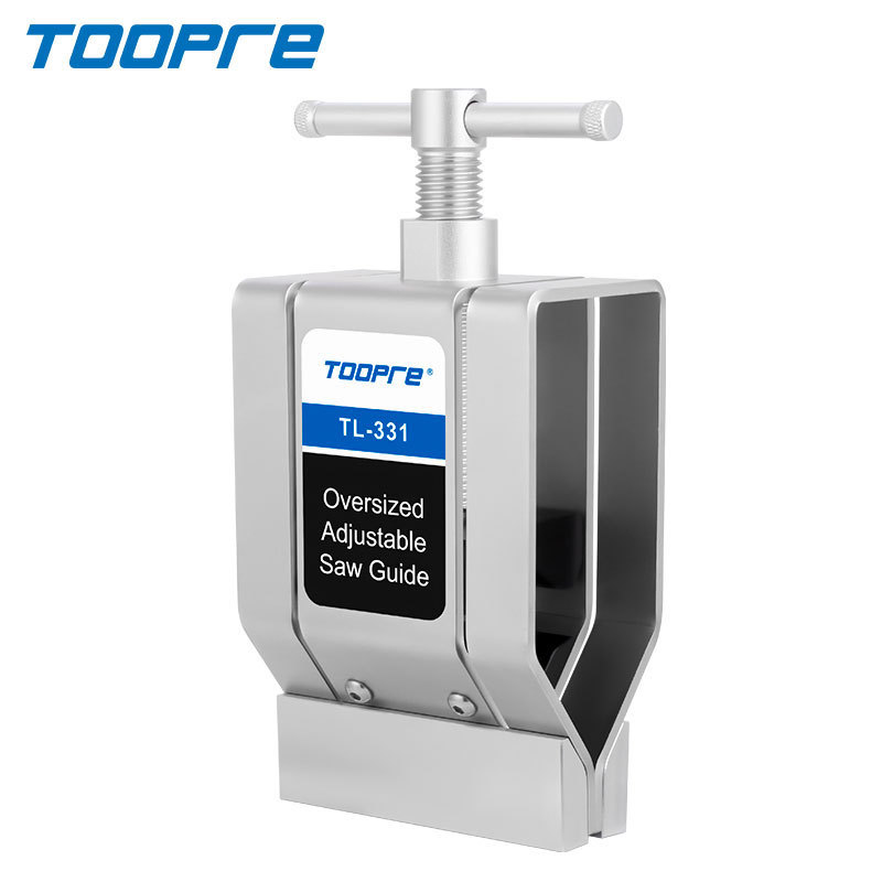 TOOPRE TL-331 Adjustable Tube Cutting Guide, 8-inch File & 12-inch Hacksaw Options