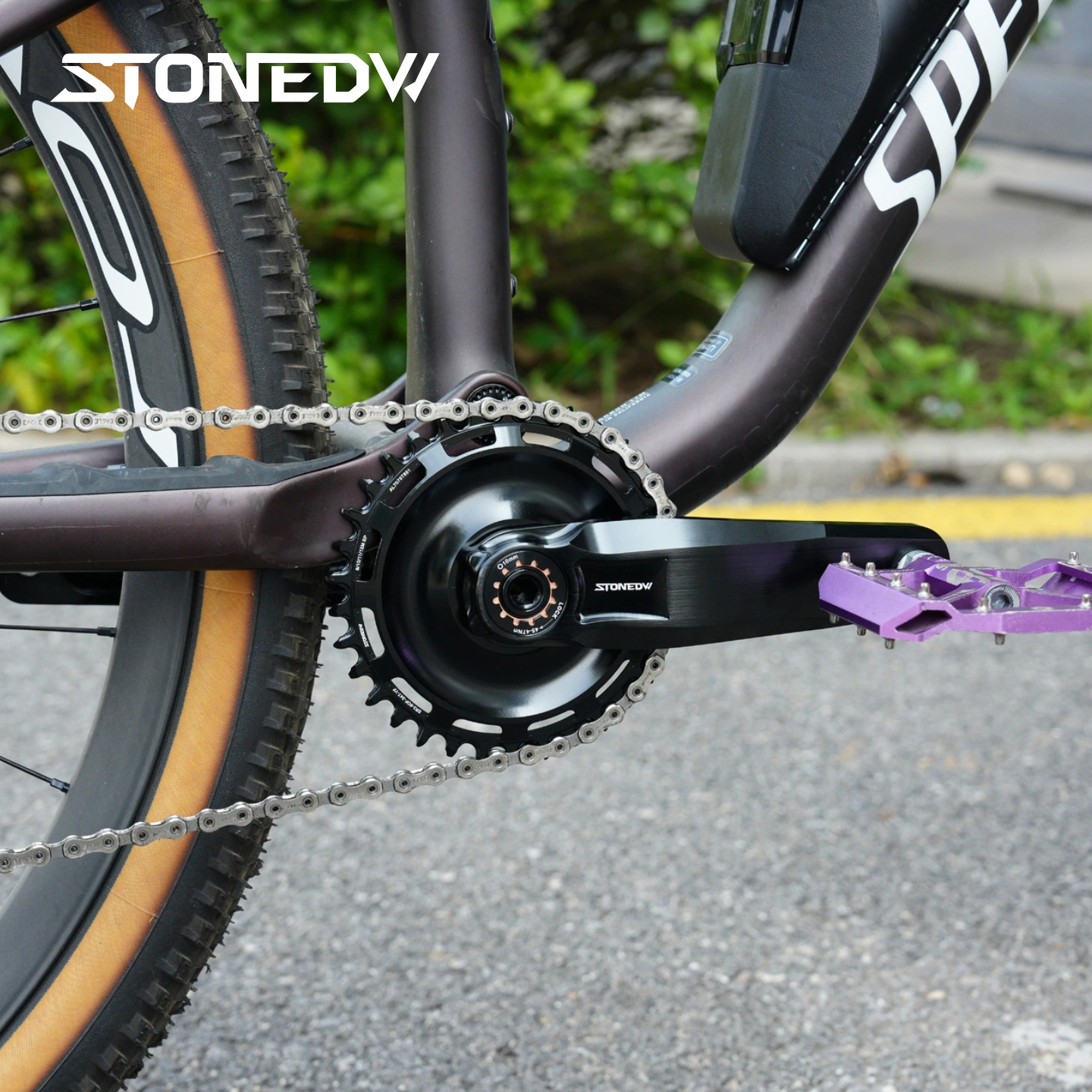 STONE Direct Mount Chainring 6mm offset 3 bolts interface GXP Narrow-Wide Single Chainring for MTB & Gravel Bike (26T-40T)