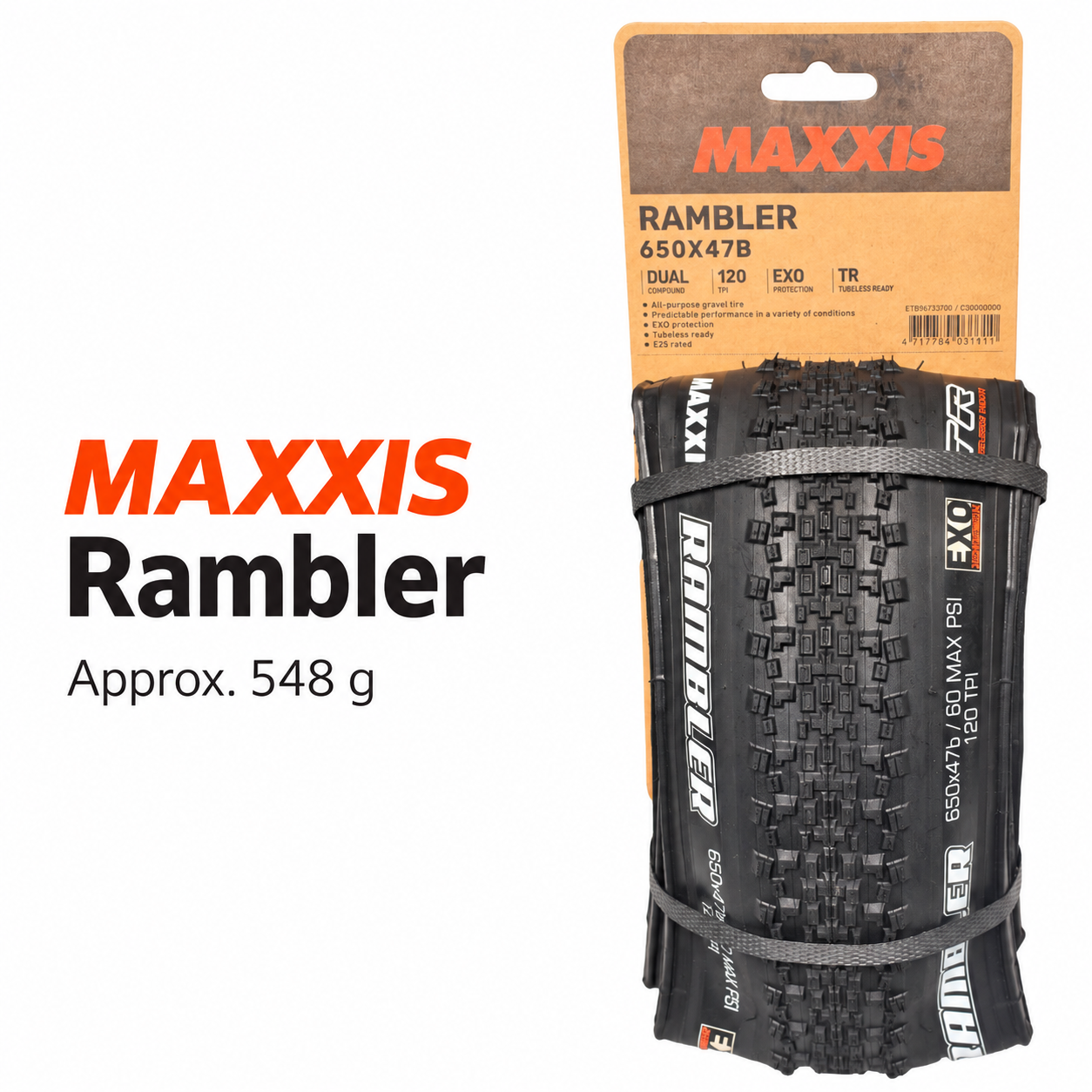 MAXXIS Rambler EXO TR Folding Gravel Tire