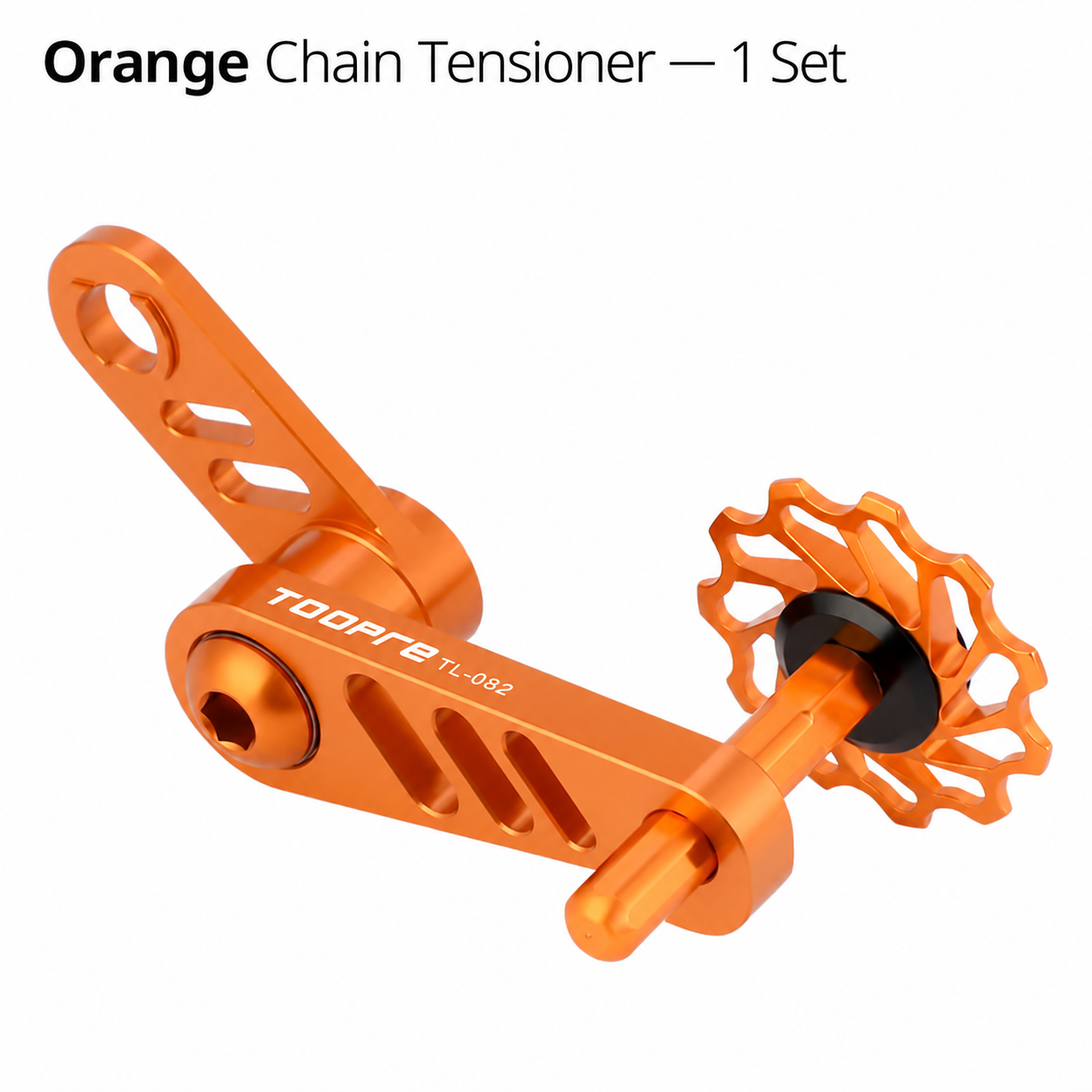 TOOPRE TL-082 Adjustable Single-Speed Chain Tensioner, 11T Bearing Pulley, 5 Colors