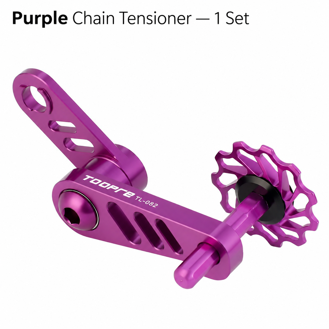 TOOPRE TL-082 Adjustable Single-Speed Chain Tensioner, 11T Bearing Pulley, 5 Colors