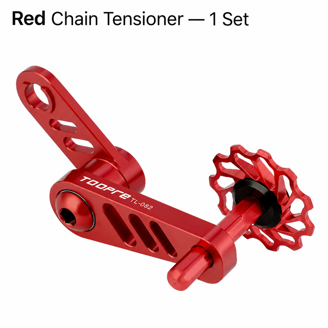 TOOPRE TL-082 Adjustable Single-Speed Chain Tensioner, 11T Bearing Pulley, 5 Colors